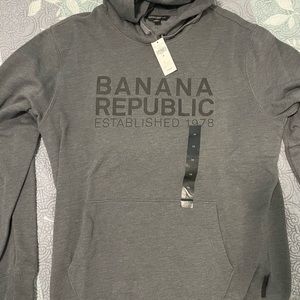 Men’s Medium Banana Republic Grey Hoodie. New with tags.